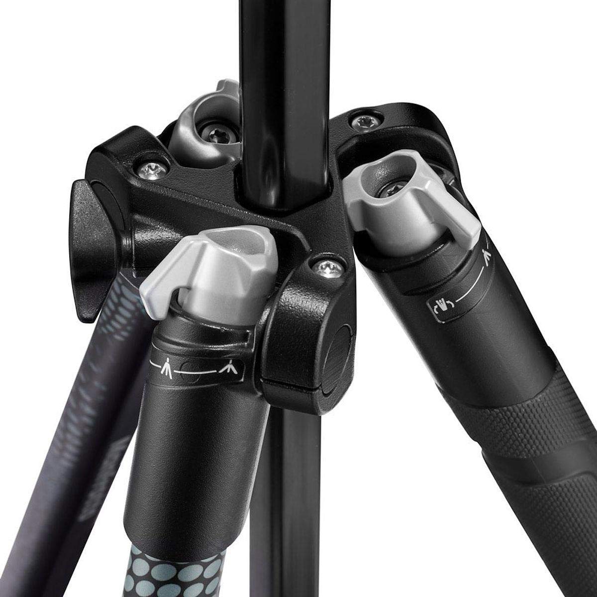 Manfrotto Element Mii Mkelmii4Bk Bh, Lightweight Aluminium Travel Camera Tripod, With Carry Bag, Arca Compatible Ball Head, 4 Section Legs, Twist Locks, Load Up 8Kg, For Mirrorless, Dslr,Black